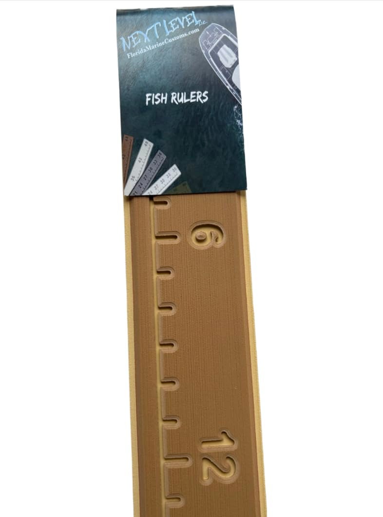 Next Level Inc . | Fish Ruler | SeaDek | 36 inch Fish Measurement Tool | Perfect for Boats and Kayaks | Mocha/Camel - Image 2